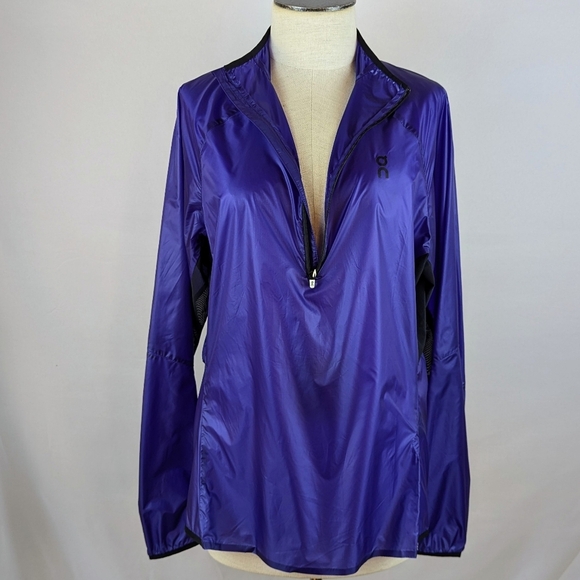 On Running Zero Jacket Long Sleeve Ultralight 1/4 Zip Packable Twilight L NWT - Picture 4 of 16